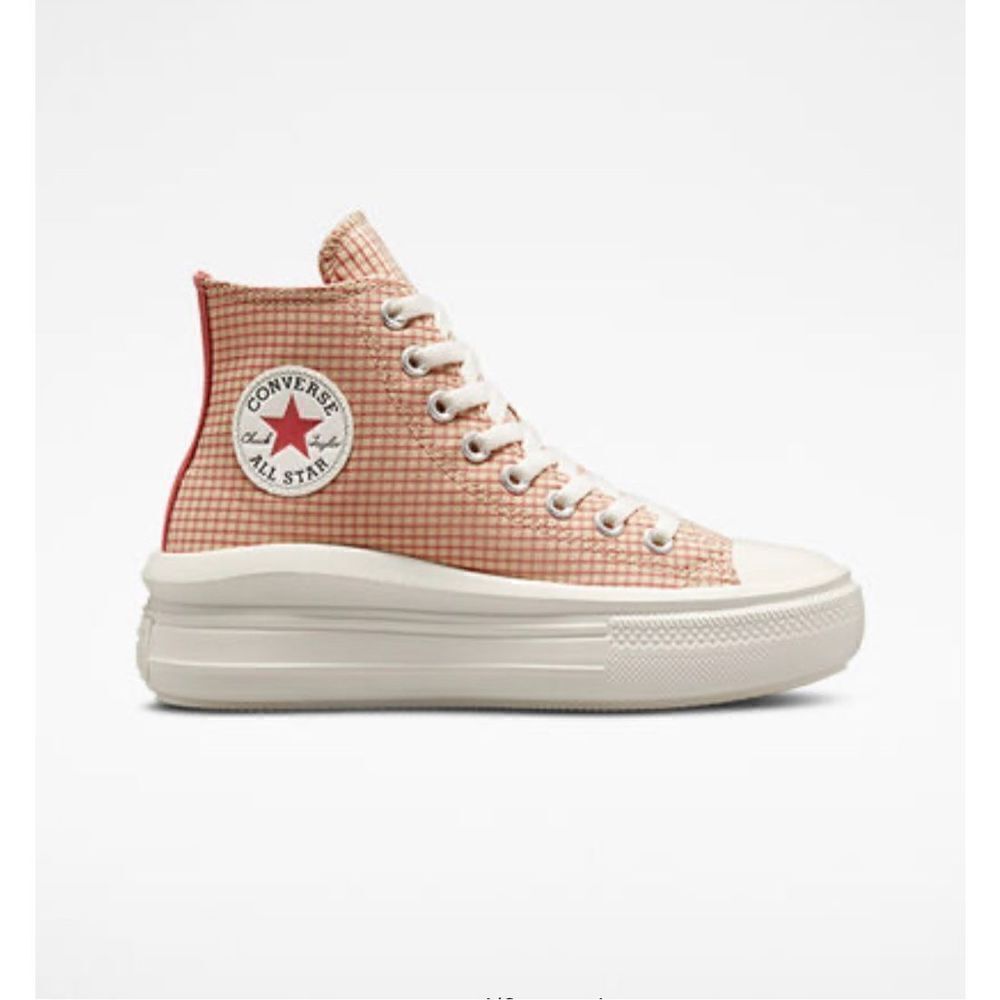 Converse Chuck Taylor All Star Move 9.5 Platform Checkered Woman Shoes - Picture 8 of 11